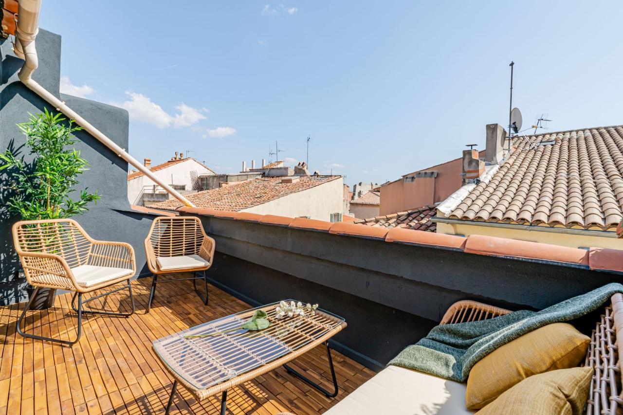 Loft En Ville - Duplex Terrasse Coeur Historique Avec Vue Degagee & Parking Souterrain Offert La Ciotat Exterior foto